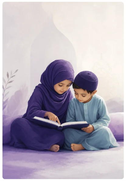 A parent and child reading together